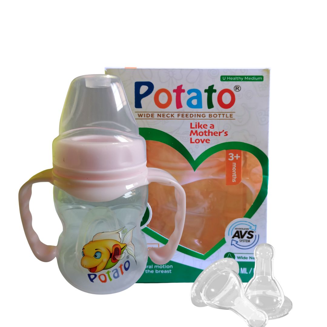 Potato U Healthy Medium Wide Neck Feeding Bottle - 180ml