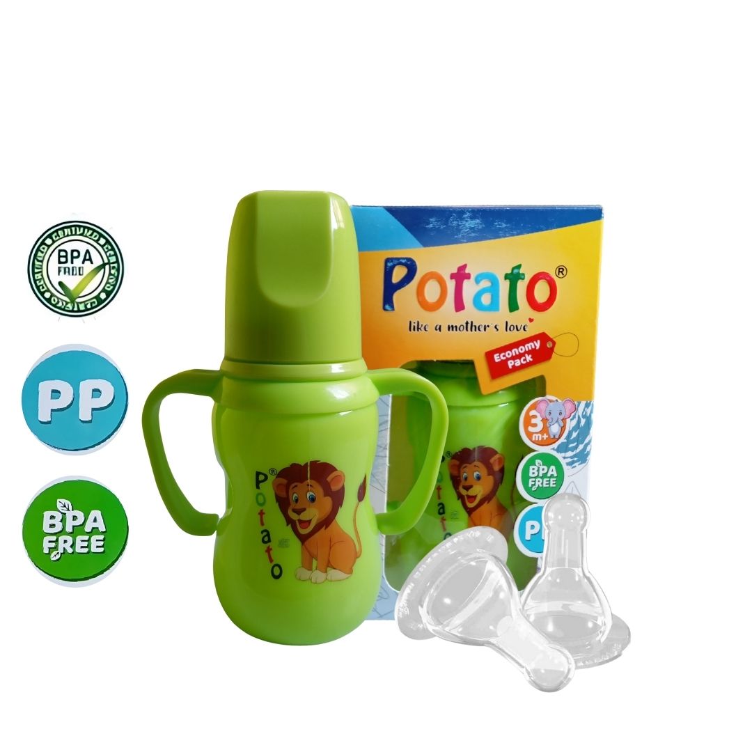 Potato U Economy Medium Pack Feeding Bottle - 150ml