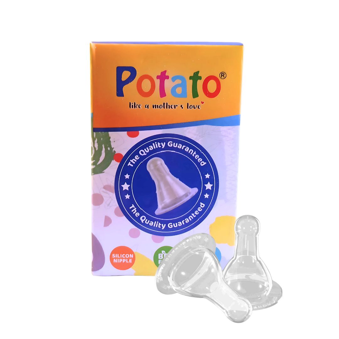 Potato Silicone Nipple - 2 Pcs Box