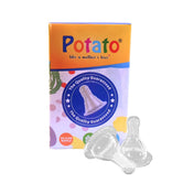 Potato Silicone Nipple - 2 Pcs Box