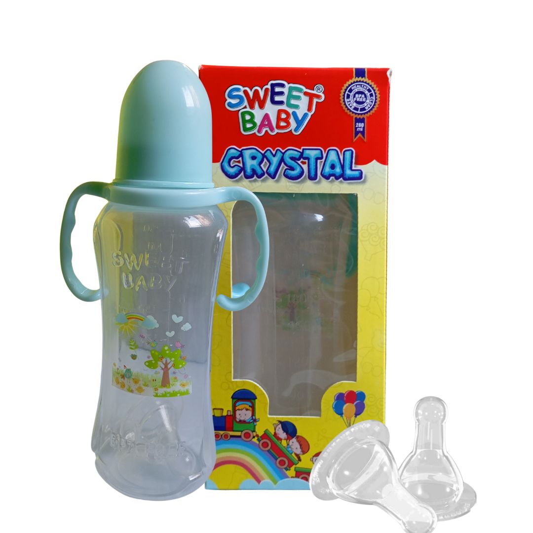 Sweet Baby Crystal Large Feeding Bottle - 250ml