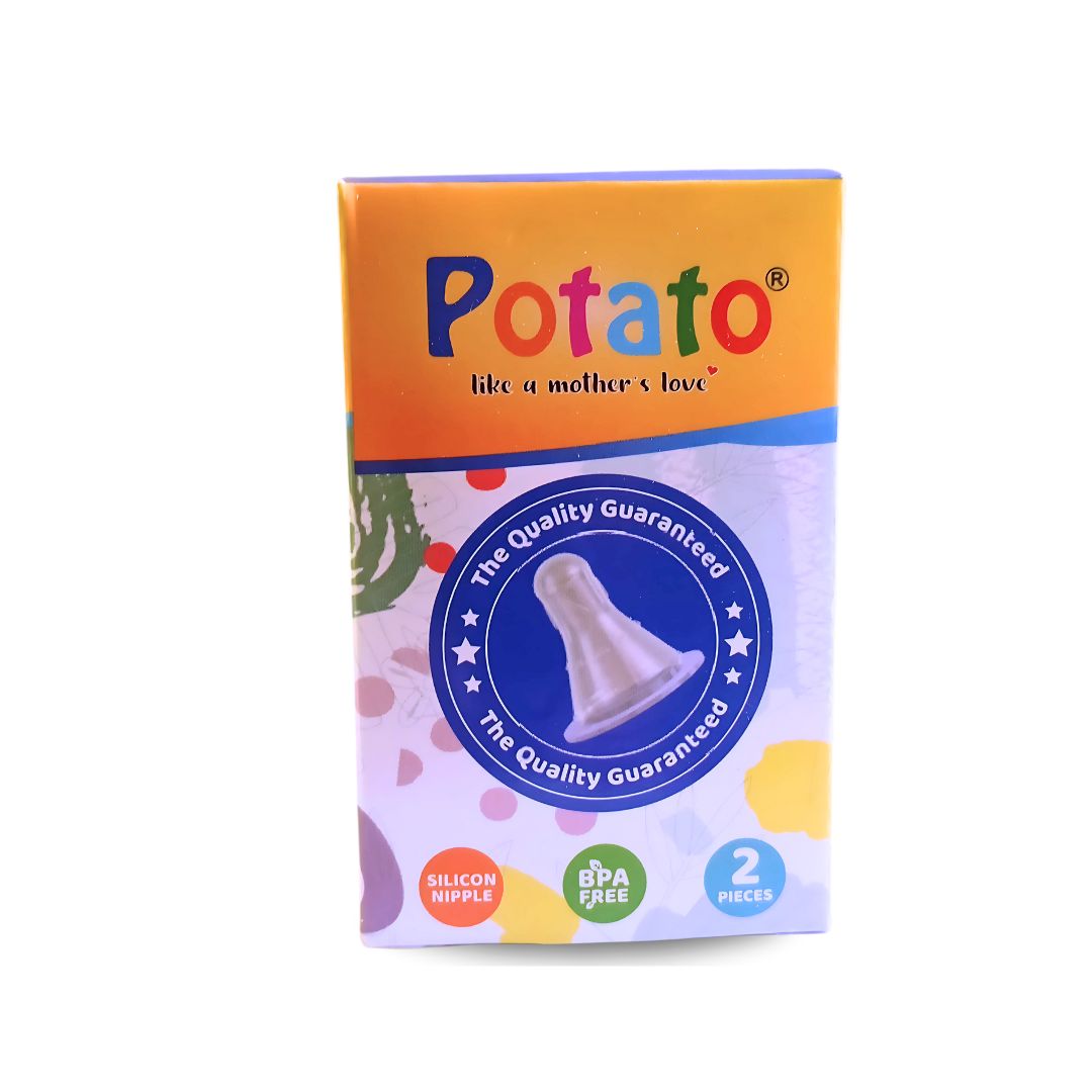 Potato Silicone Nipple - 2 Pcs Box