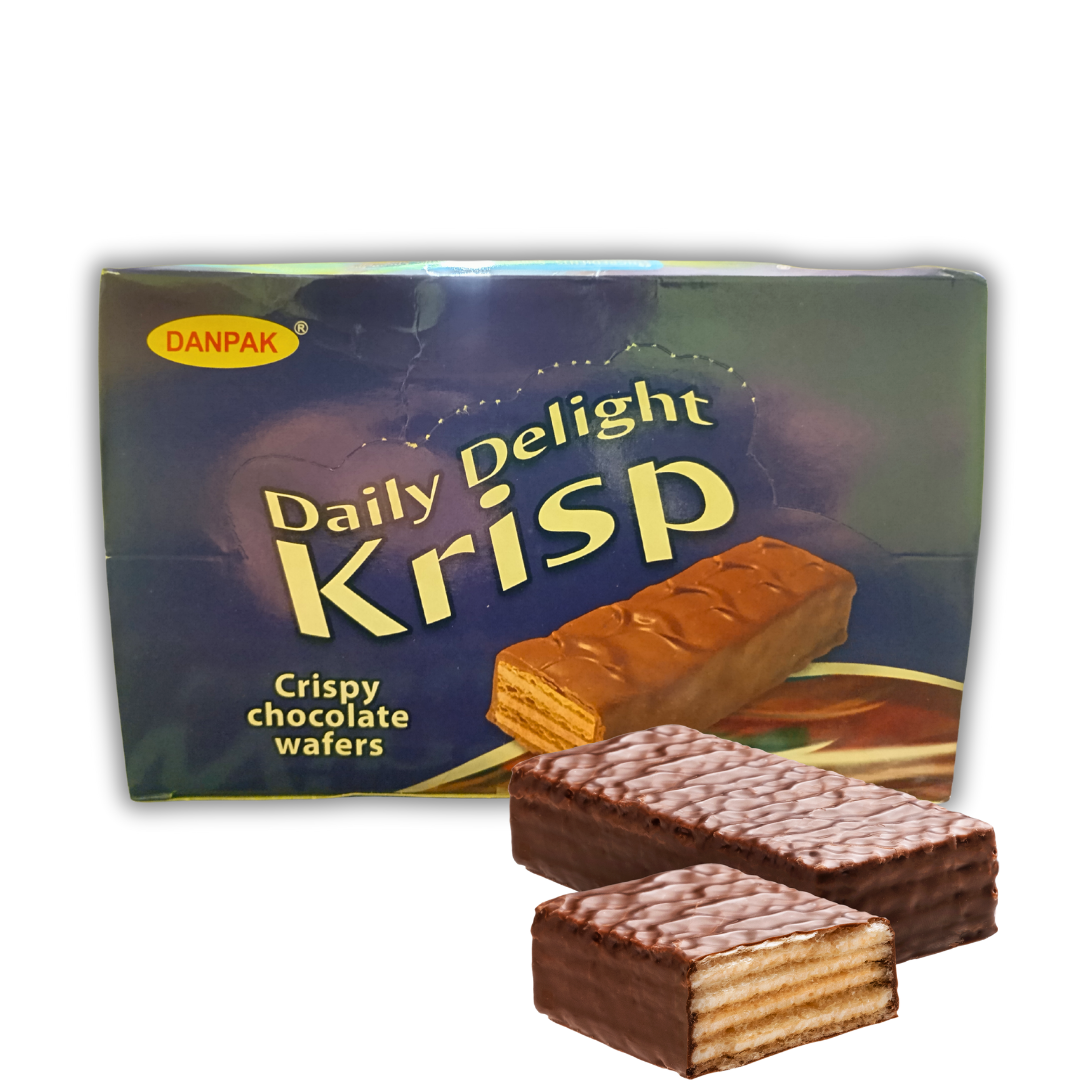 DanPak Daily Delight Krisp - Crispy Chocolate Wafers 20 Pcs Box