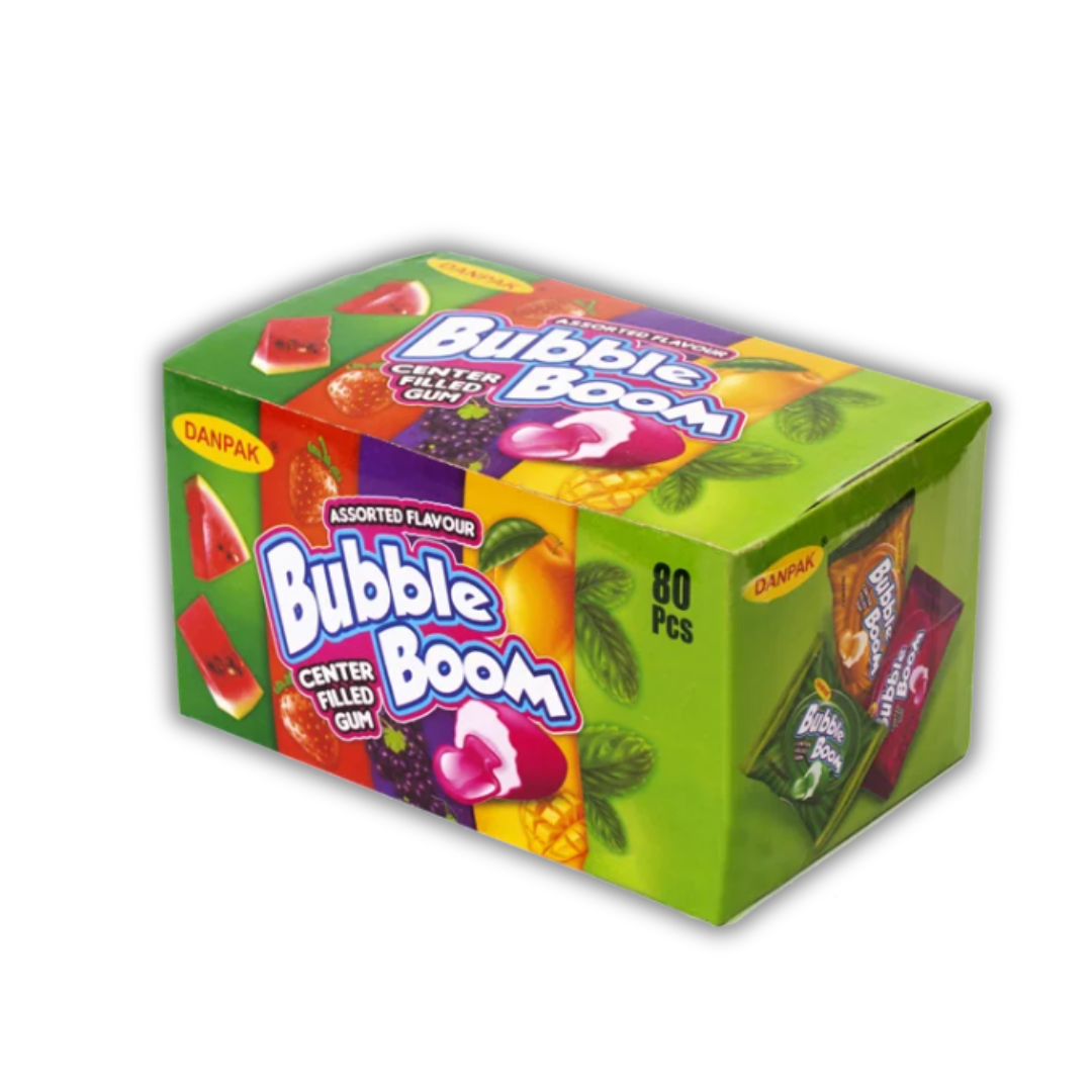 DanPak Bubble Boom Center Filled Gum - 80 Pcs