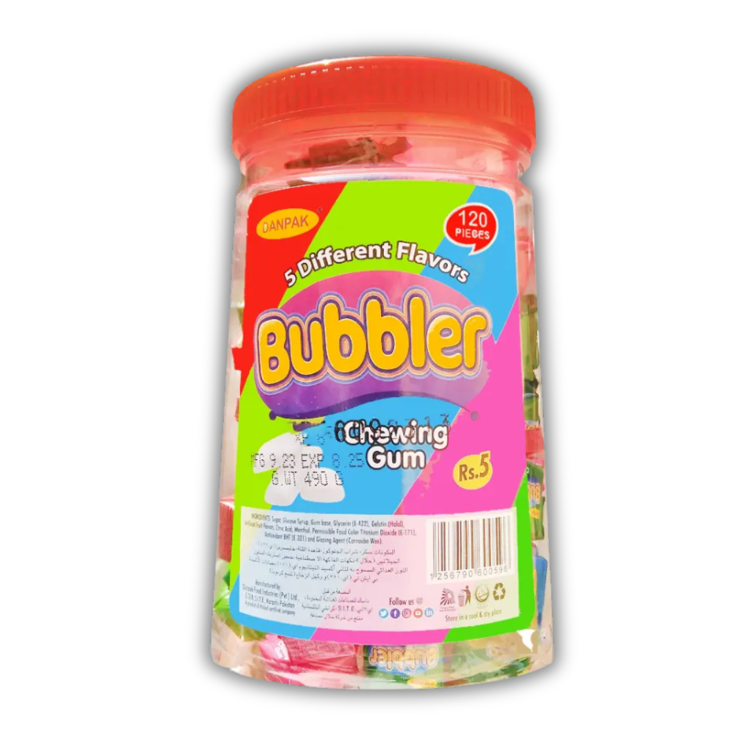 DanPak Bubbler Chewing Gum - 120 Pcs