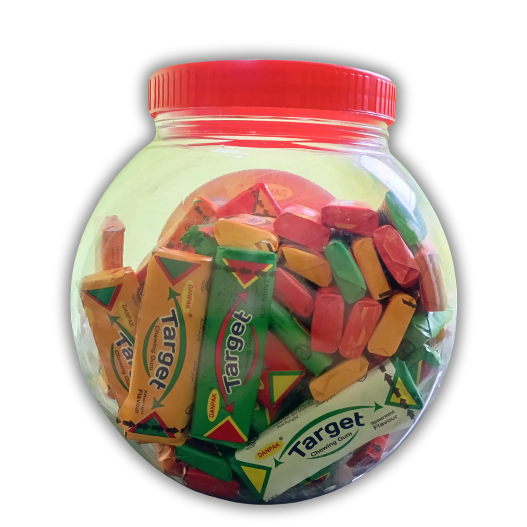 DanPak Target Chewing Gum – Tangy &amp; Refreshing Gum in a Convenient 60 pieces Jar!